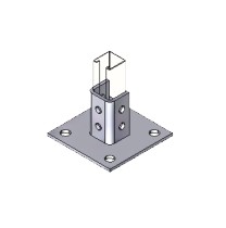 BASE PARA RIEL 4 PERFORACIONES