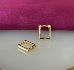 Aretes cuadrados lisos 1cm #58B