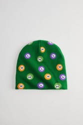 Wish Me Luck Pool Ball Pattern Knit Beanie