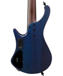 Ibanez Bajo Eléctrico 5 Cuerdas Azul Veteado Mate EHB1505MS-PLF con Funda, Bass Workshop