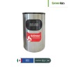 Porta extintor medio punto en acero inoxidable Greenbin 38 x 19 x 60 cm