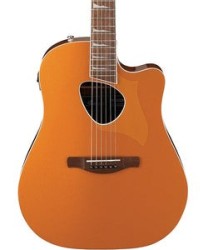 Ibanez Guitarra Electroacústica Anaranjado Obscuro Metálico ALT30-DOM, Serie Altstar