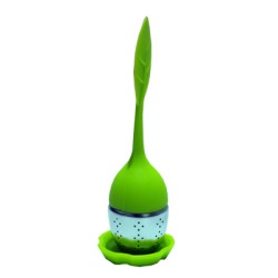 Infusor de Silicon y Acero Inoxidable Diseño Hoja