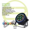 Cañon LED 7x12w Colores Rgb Ultravioleta Luz Negra Smd S-PAR7SMD