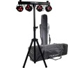 Dj Stand 4 Luces Rgbw 4 En 1 Par 64 Dmx Pedestal Luz Dj