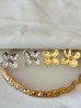 Aretes flor 4 petalos A6