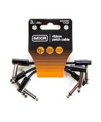 Dunlop MXR Cable 3PDCPR03, 0.0762 MTS. Negro, Angulado/Angulado, 3 pzas