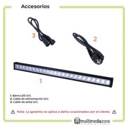 Barra Led 24x6w Rgbw 4 En 1 Para Exteriores