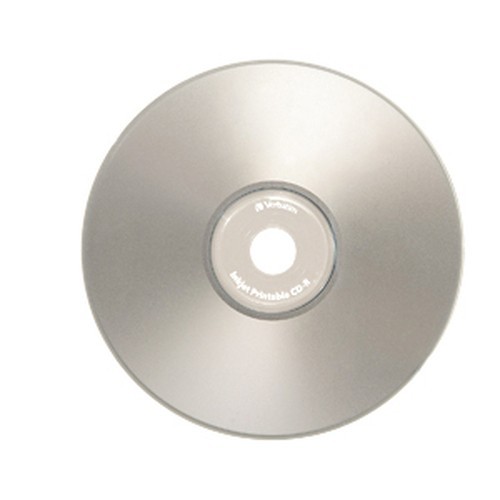 Disco VERBATIM CD-R 52X 80MIN 700MB Imprimible Plata C/50 95005