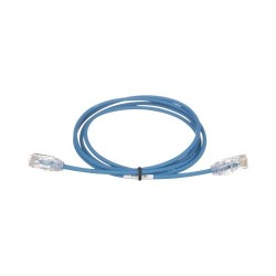 CABLE DE PARCHEO PANDUIT TX6, UTP CAT6, DIÁMETRO REDUCIDO (28AWG), COLOR AZUL, 5FT, UTP28SP5BU