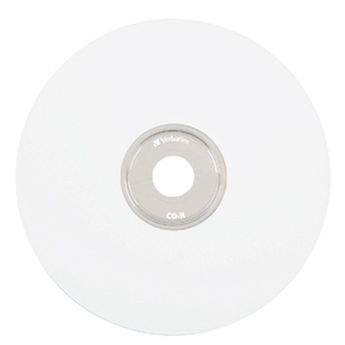 Disco VERBATIM CD-R 52X 80MIN 700MB Blanco Imprimible C/100 95251