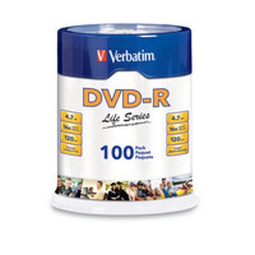 DVD-R Verbatim 4.7GB/120min 16X C/100 97177
