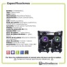 Set Cabeza Movil 120w Beam Gobos Doble Prisma Case