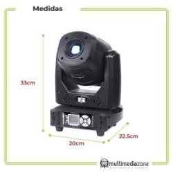 Set Cabeza Movil 120w Beam Gobos Doble Prisma Case