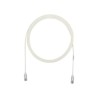 CABLE DE PARCHEO PANDUIT TX6, UTP CAT6, DIÁMETRO REDUCIDO (28AWG), COLOR BLANCO MATE, 1FT, UTP28SP1