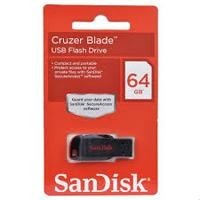 Memoria USB SanDisk Flash Cruzer Blade 64GB USB 2.0 Color Negro SDCZ50-064G-B35 SDCZ50-064G-B35