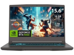 Laptop Gamer MSI Thin A15: Procesador AMD Ryzen 9 8945HS(Hasta 5.2 GHz), Memoria de 16GB DDR5, SSD de 1TB, Pantalla de 15.6" LED