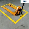 Cinta de seguridad de poliéster sólido para marcar pisos ToughStripe SPC 4?x100?