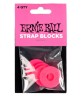 Ernie Ball Seguros para Tahalí 5623, Plástico Rosa (4 pzas)