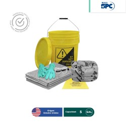 Kit antiderrames universal SPC 5 Gal | absorción 5 Gal