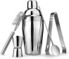 Shaker de Acero Inoxidable 550 ml con 5 piezas