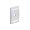 PANDUIT FACEPLATE EJECUTIVA PARA MÓDULO MINI-COM, 1 PUERTO, BLANCO, CFPE1WHY