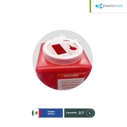 Contenedor para punzocortantes 2.7 L