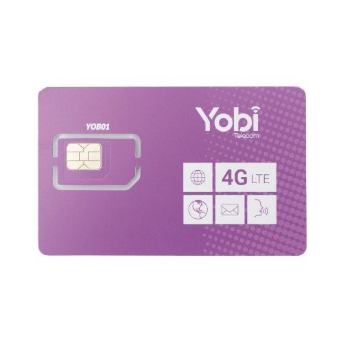 SIM YOBI PARA DISPOSITIVOS MÓVILES 3G/4G, 1GB MENSUAL POR 1 AÑO DE SERVICIO (SOLO DATOS), SIM1GBYOBI