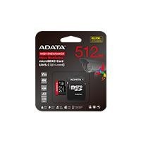 MEMORIA MICRO SD ADATA HIGH ENDURANCE 512GB SDXC SDHC UHS I U3 CON ADAPTADOR AUSDX512GUI3V30SHA2 RA1