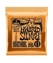 Ernie Ball Encordaduras "Hybrid Slinky - 3 Pack" 3222, Guitarra Eléctrica, Nickel Wound 9-46