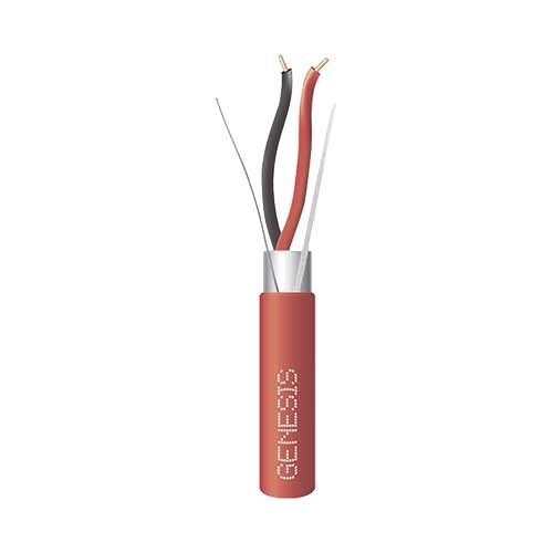 BOBINA HONEYWELL DE 152 METROS DE ALAMBRE 2 X 18 AWG, BLINDADO, TIPO FPLR, DE COLOR ROJO, PARA APLICACIONES EN SISTEMAS DE DETEC
