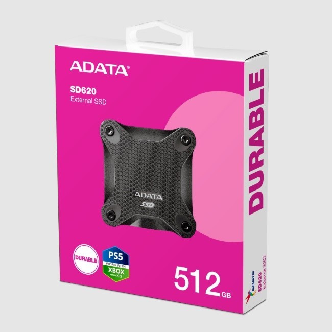 SSD ADATA SD620 SSD Externo ADATA SD620 512GB. USB 3.2 Gen2 Velocidad De Transferencia De Hasta 520 MB/s Resistente A Impactos G