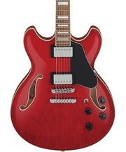 Ibanez Guitarra Eléctrica Rojo Transparente AS73-TCD, Serie Artcore