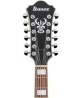 Ibanez Guitarra Eléctrica 12 Cuerdas Rojo Transparente AS7312-TCD, Serie Artcore