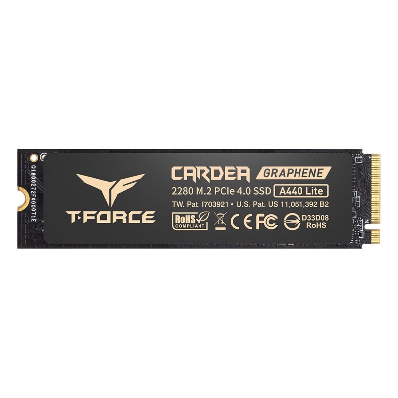 UNIDAD SSD M.2 TEAMGROUP 512GB TM8FFQ512G0C129 T-FORCE A440 LITE PCI GEN4X4 2280 W/HEAT STICKER