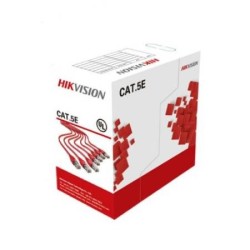 HIKVISION BOBINA DE CABLE CAT5E UTP, 305 METROS, BLANCO
