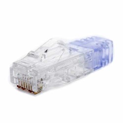 PANDUIT PLUG RJ45 CAT6, PARA CABLE UTP DE CALIBRE 23-24 AWG, CHAPADO EN ORO DE 50 MICRAS, PAQUETE DE 100 PIEZAS (SP688-C)