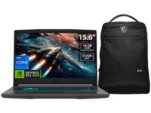 Laptop Gamer MSI Thin 15: Procesador Intel Core i7 12650H (hasta 4.7 GHz), Memoria de 16GB DDR4, SSD de 512GB, Pantalla de 15.6"