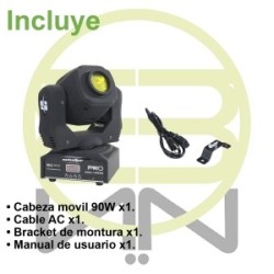 Mini Beam Cabeza Movil Led Alta Velocidad Con Gobos 1x90w