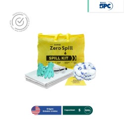 Kit antiderrames portátil para aceite y derivados del petróleo SPC 5 Gal | absorción 5 Gal