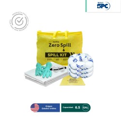 Kit antiderrames portátil para aceite y derivados del petróleo SPC 6.5 Gal | absorción 6 Gal