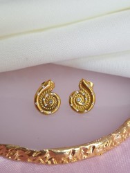 Aretes caracol zirconia tipo 2 #198