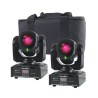 Set 2 Cabezas Moviles Led Beam 1x45w Rgbw Laser Verde Rojo