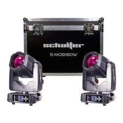 Set Cabeza Movil 180w Beam Gobos Doble Prisma Case 2 en 1