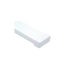 TAPA FINAL BLANCA DE PVC AUTO EXTINGUIBLE, PARA CANALETA PT48, PT48F