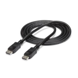 STARTECH.COM CABLE DISPLAYPORT CON CERTIFICACIÓN VESA DISPLAYPORT 1.2 MACHO – DISPLAYPORT 1.2 MACHO, 4K, 60HZ, 3 METROS, NEGRO, 