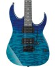 Ibanez Guitarra Eléctrica Azul Degradado Transparente GRG120QASP-BGD, Serie Gio
