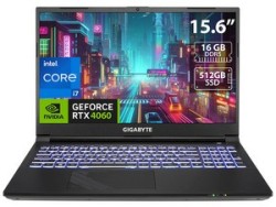 Laptop Gamer GIGABYTE G5: Procesador Intel Core i7 12650H (hasta 4.7 GHz), Memoria de 16GB DDR5, SSD de 512GB, Pantalla de 15.6"
