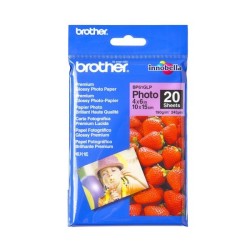 Brother Papel fotográfico 20pzs 4" x 6" BP61GLP