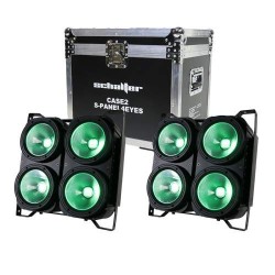 Blinder Panel 4 Led 100w Luz Wash Cegador Rgbw 4 En 1 Case 2 S-PANEL4EYESCASE2
